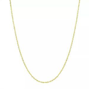 Forever 14K 14k Gold Sparkle Singapore Chain Necklace 18"